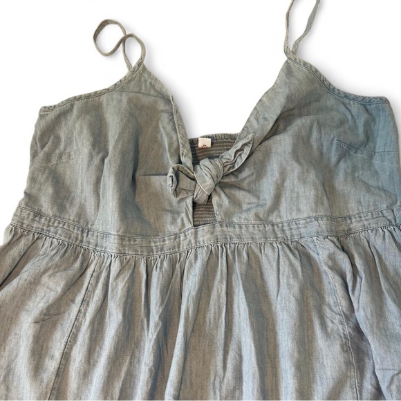 Old Navy Blue Mini Dress Sleeveless Empire Waist - Picture 2 of 3